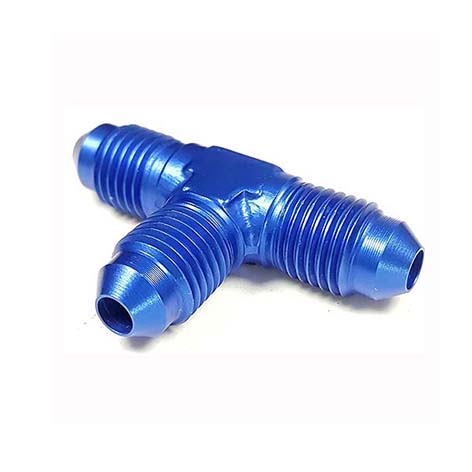 AN8 tee adapter for connect oil cooler hose and radiator in vehicle.AN tee connector manufacturer. AN tee connector supplier.